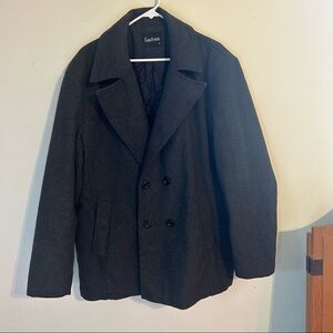 Men’s gray Peacoat